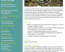 BTS Métiers des Services et de l'Environnement