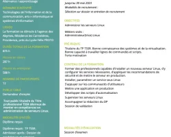 Formation CCS- TSSR - Administrateur (trice) Linux (H:F)